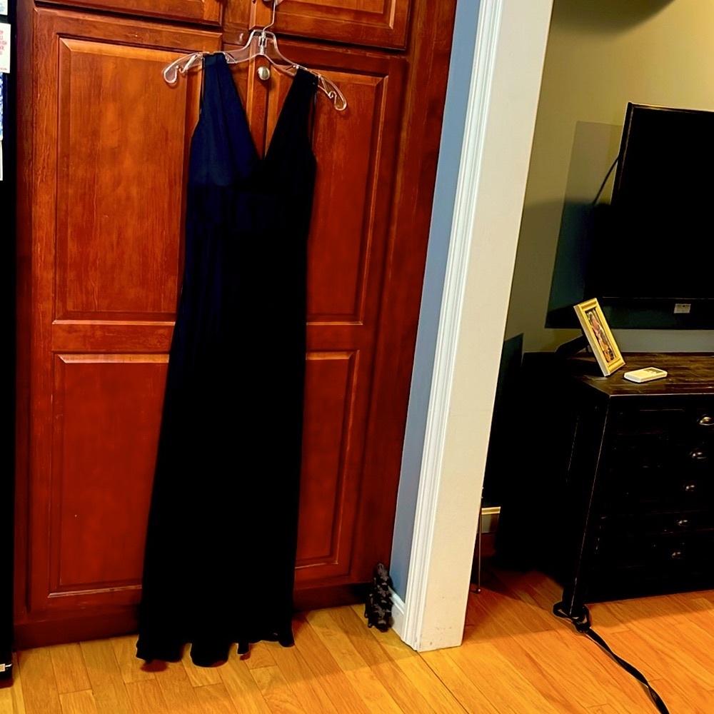 J Crew black formal gown 4P